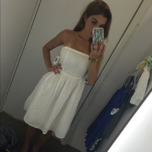 Old Navy Eyelet Strapless Dress